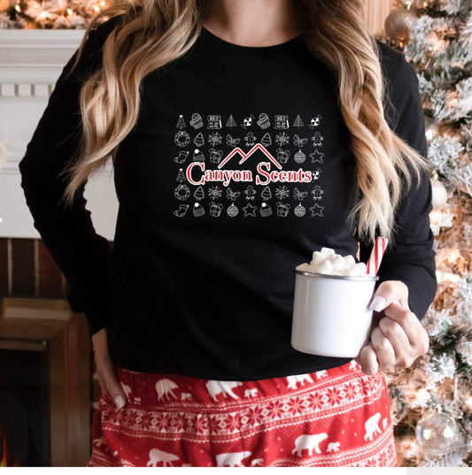 „Christmas Doodle“ Logo - Long Sleeve Tee