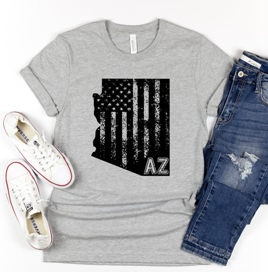 Distressed Arizona Tee