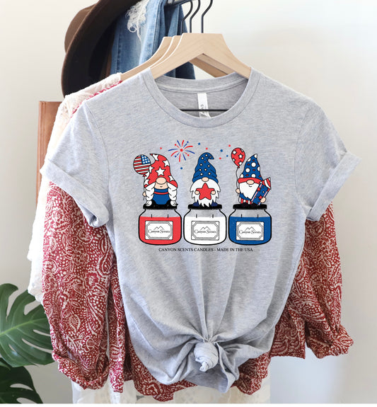 Red White and Blue Candle Gnomes