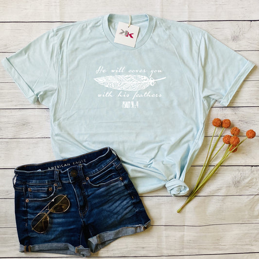 HE WILL COVER YOU WITH HIS FEATHERS